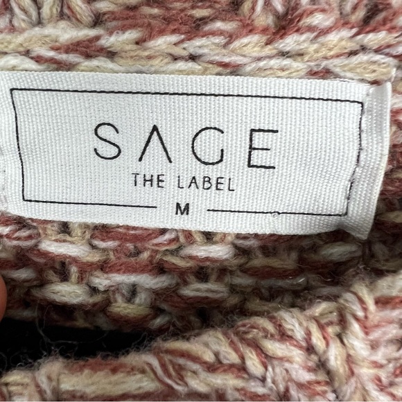 Sage The Label Cable Knit Sweater Size Medium - Picture 5 of 7